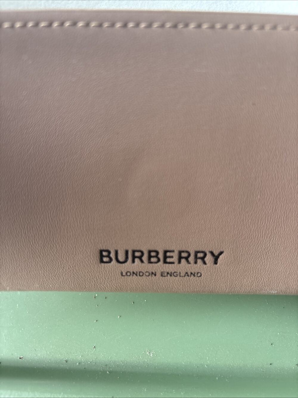 Burberry Large Brown Semi-hard Magnetic Glasses Case Clutch Purse